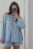 Baby blue muslin set