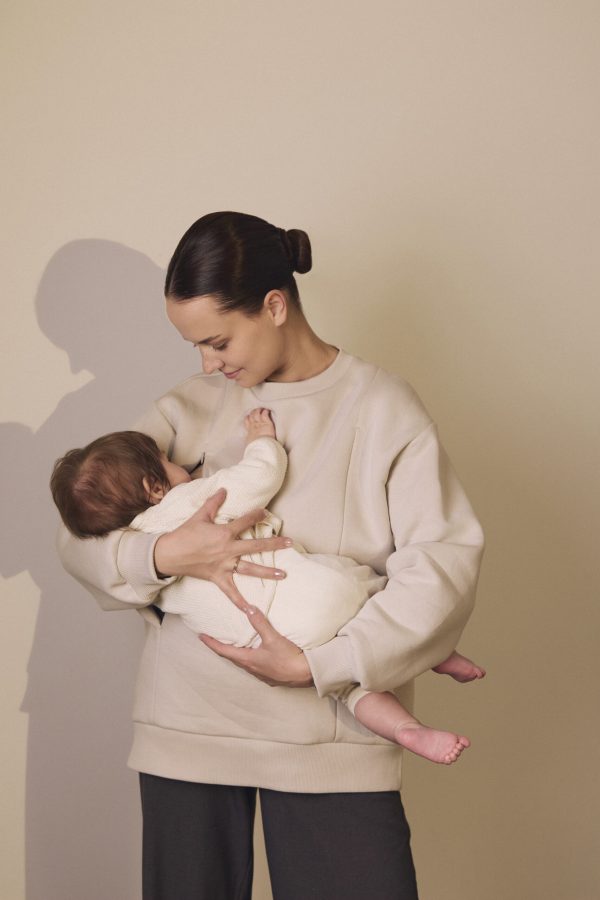 Mom jumper Cream 2 Mom jumper Cream