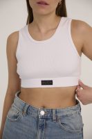 White crop top