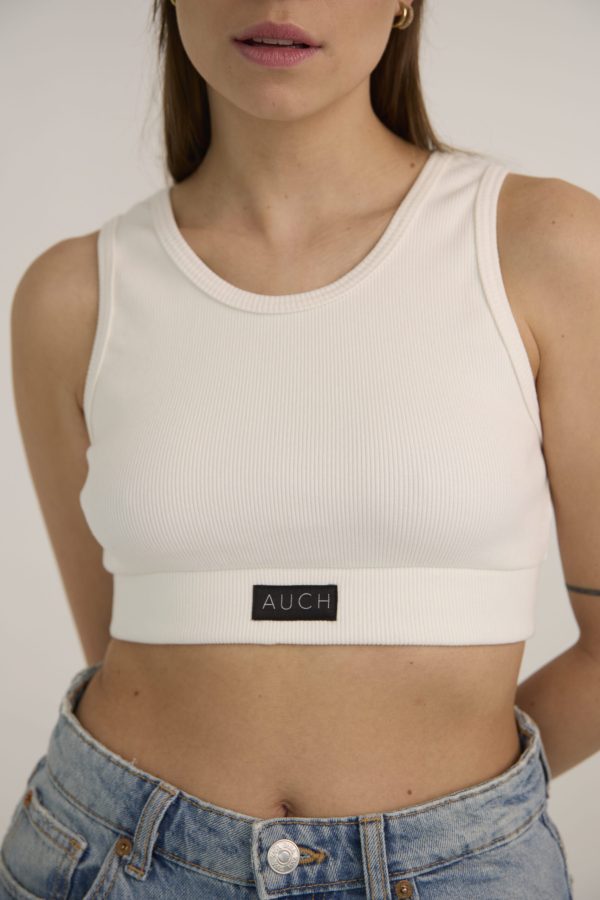 Cream crop top 1 Cream crop top