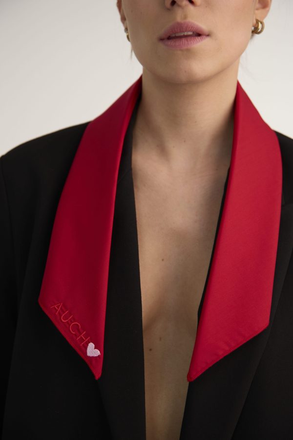 Red scarf 1 Red scarf