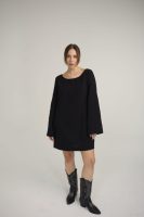 Black muslin dress