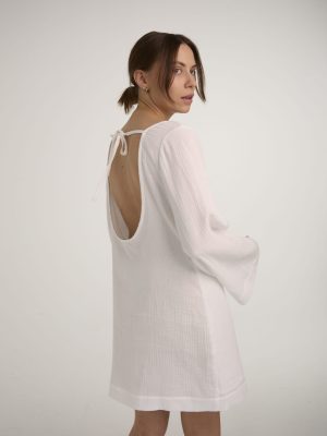 White muslin dress