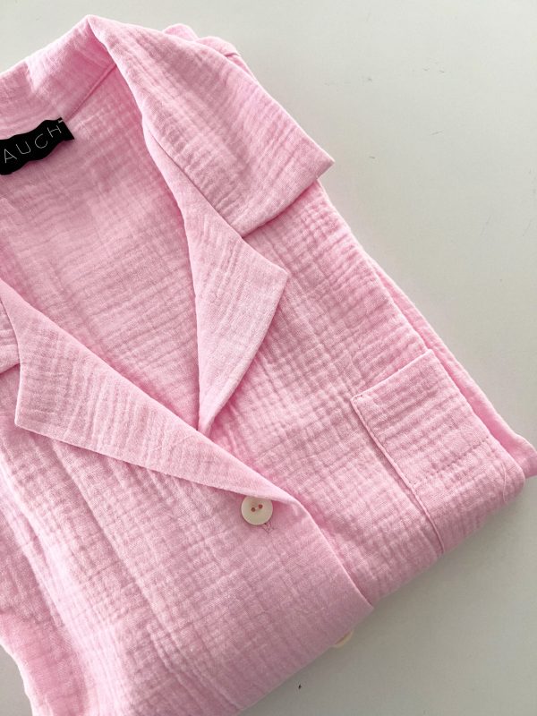 Baby pink muslin set 3 Baby pink muslin set