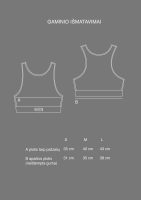 Grey melange crop top