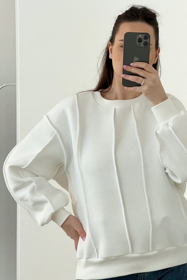 All Milky white sweatshirt 2 All Milky white sweatshirt