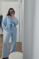 Baby blue muslin set