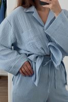 Baby blue muslin set